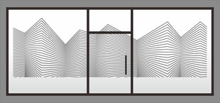 几何线条矢量图