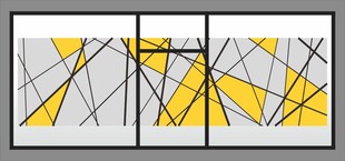 几何抽象线条图