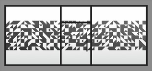 黑白抽象图案装饰画