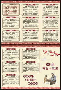 中医养生知识三折页