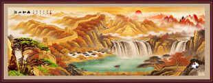 聚宝盆风水画