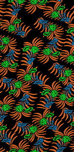 多彩豹纹风格抽象图案