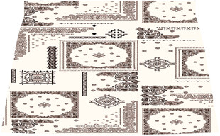 复古几何图案装饰布料