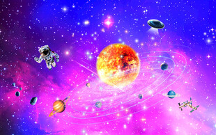 紫色星空