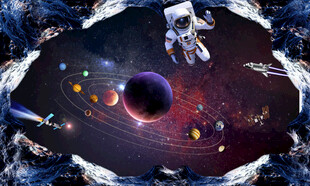 创意星空科幻场景
