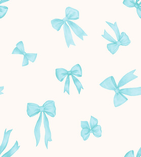 浅蓝色蝴蝶结图案背景
