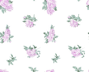粉色花卉无缝图案设计