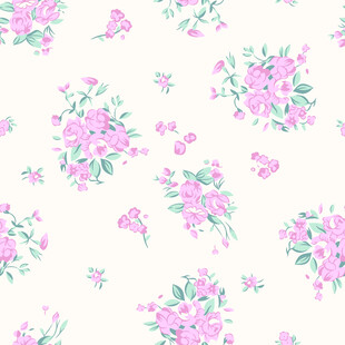 粉色花卉图案背景纹理