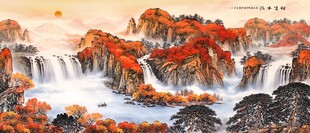鸿运当头国画