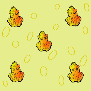 小黄鸭图案背景纹理