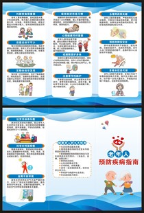 全国老年健康宣传周三折页