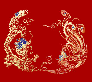 龙凤呈祥传统精美图案