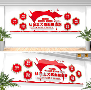 社会主义核心价值观文化墙