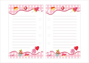 手帐笔记本内页设计