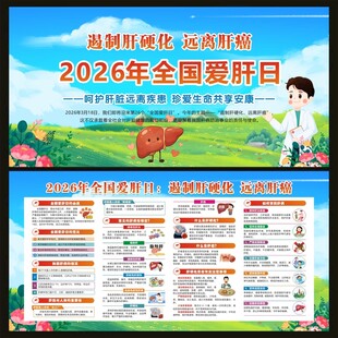 全国爱肝日宣传栏