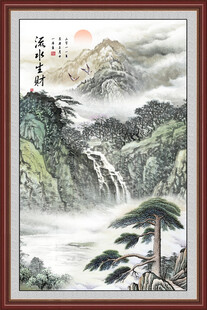 五岳独尊泰山 图玄关画 玄关装