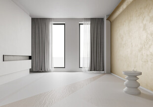 现代卧室背景墙