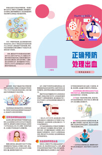 正确预防处理出血三折页