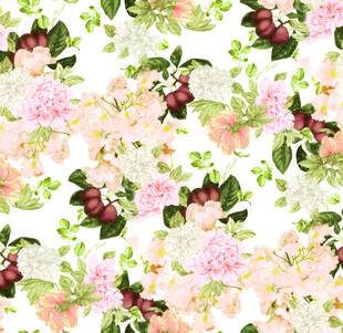 花卉水彩图案背景