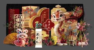 蛇年新中式生日宴 