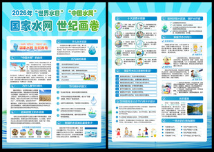 中国水周宣传单