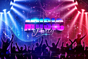 卡拉OK酒吧KTV舞厅音乐背景