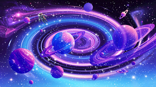 星空宇宙太空旋涡星球