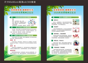 世界卫生日展板