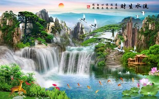 流水生财背景