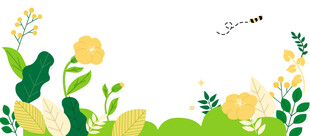 清新花卉绿植背景图