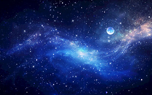 黑色宇宙星空背景素材灯箱