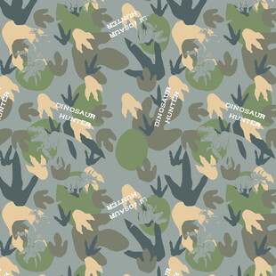 动物丛林风无缝图案背景