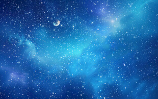 梦幻绚丽璀璨星空