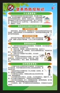 预防登革热知识海报