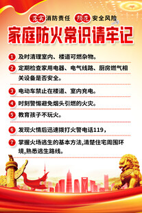 家庭防火海报
