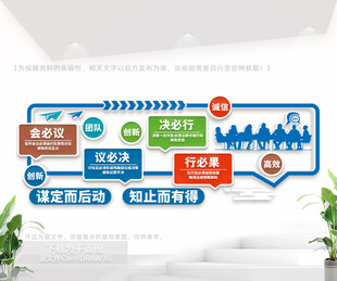 企业会议室标语文化墙