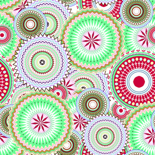 多彩圆形图案纹理背景