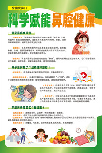 科学赋能鼻腔健康海报