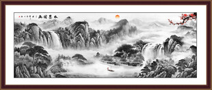 水墨山水挂画 