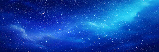 蓝色璀璨宇宙星空星云背景