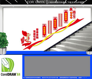 党建引领楼道文化墙