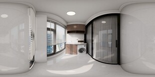 现代简约风室内全景空间