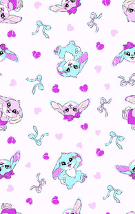 可爱卡通小动物图案背景