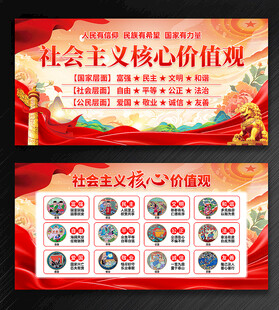 价值观展板
