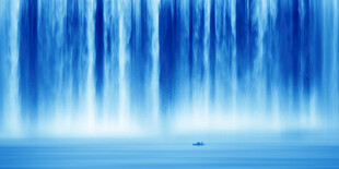 高清瀑布山水画