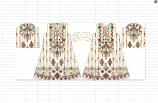 腰果大袍子定位花