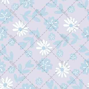 淡紫色花卉图案背景