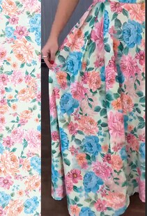 大牌数码印花  手绘  玫瑰花