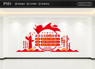 社会主义核心价值观文化墙
