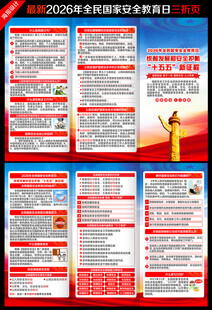 全民国家安全教育日三折页